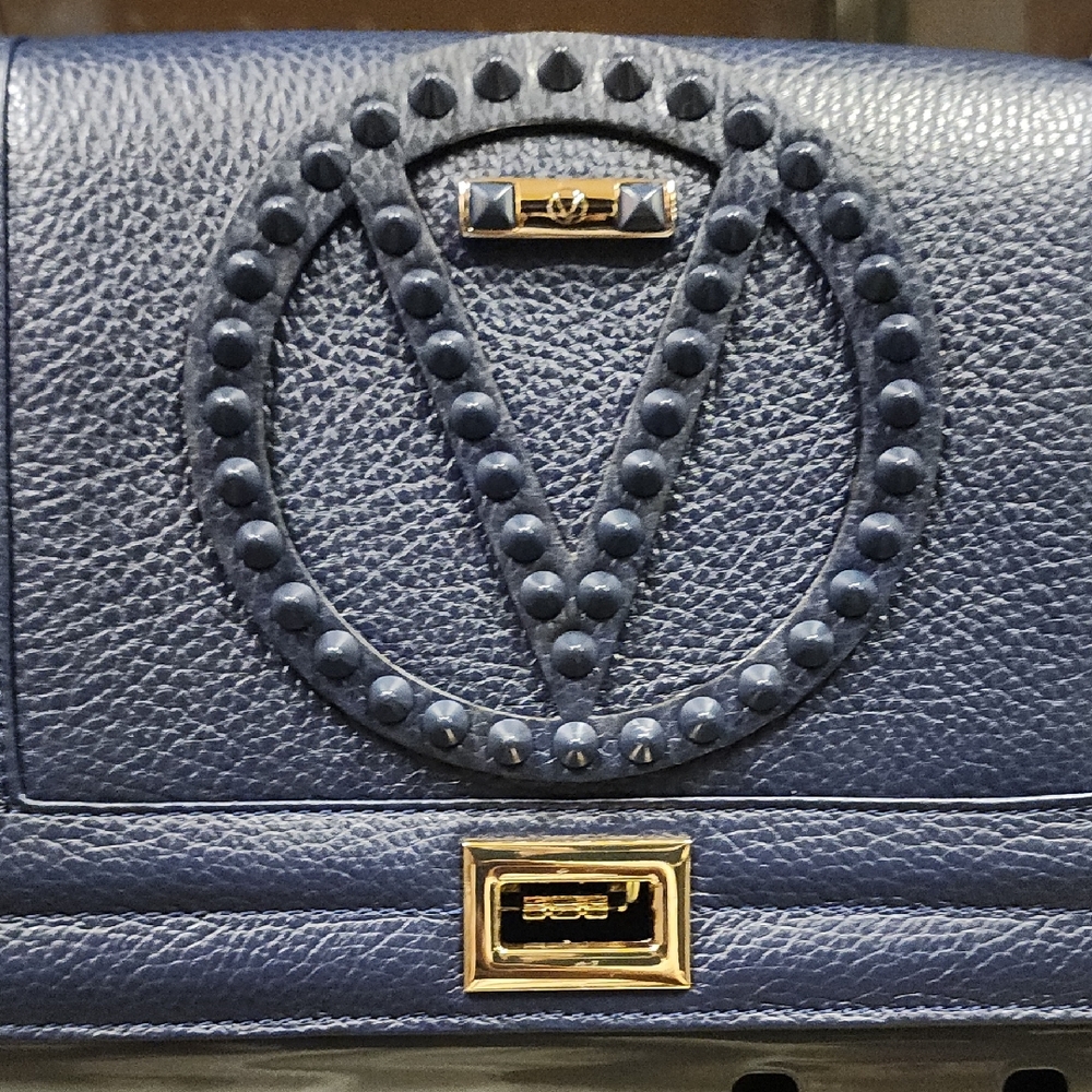 Valentino Blue Clutch with Elegant Design